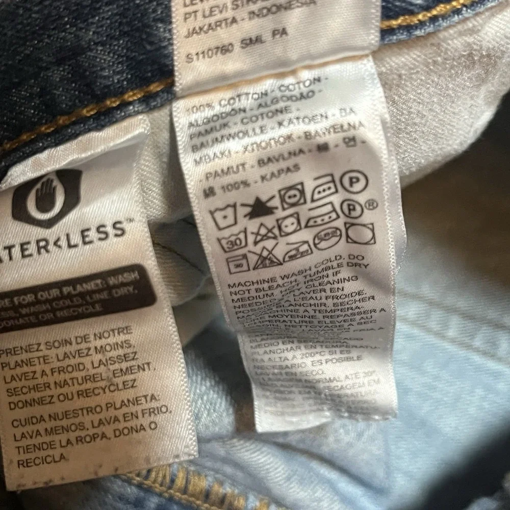 Levis Jeans Mens 40x30 559 Blue Relaxed Straight Leg Light Wash Faded Workwear